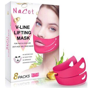 NEW- NaCot V-Line Mask 8 Pcs Chin Up Patches